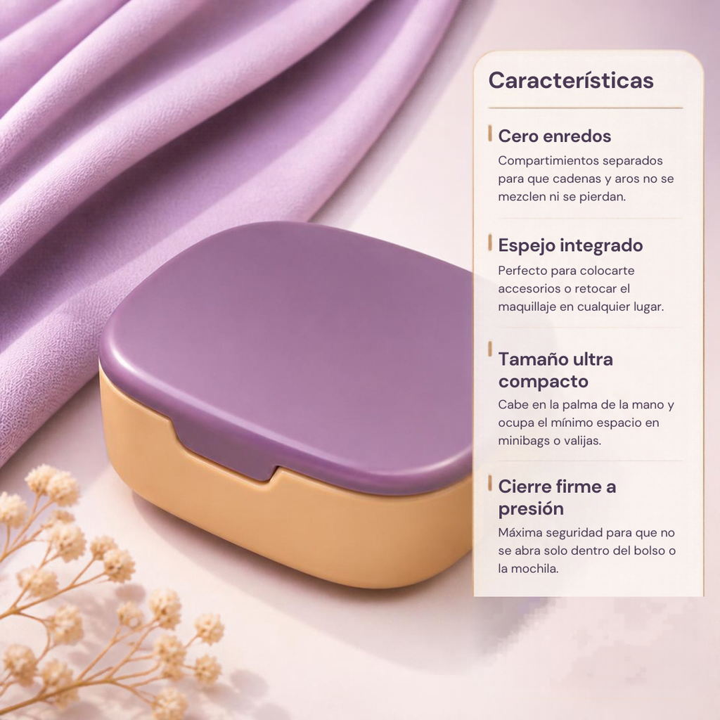 Organizador Para Joyas Con Espejo (Rosa O Blanco)