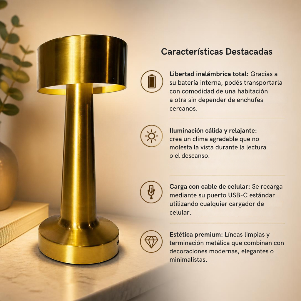 Lampara/Veladora Led Tactil Suono