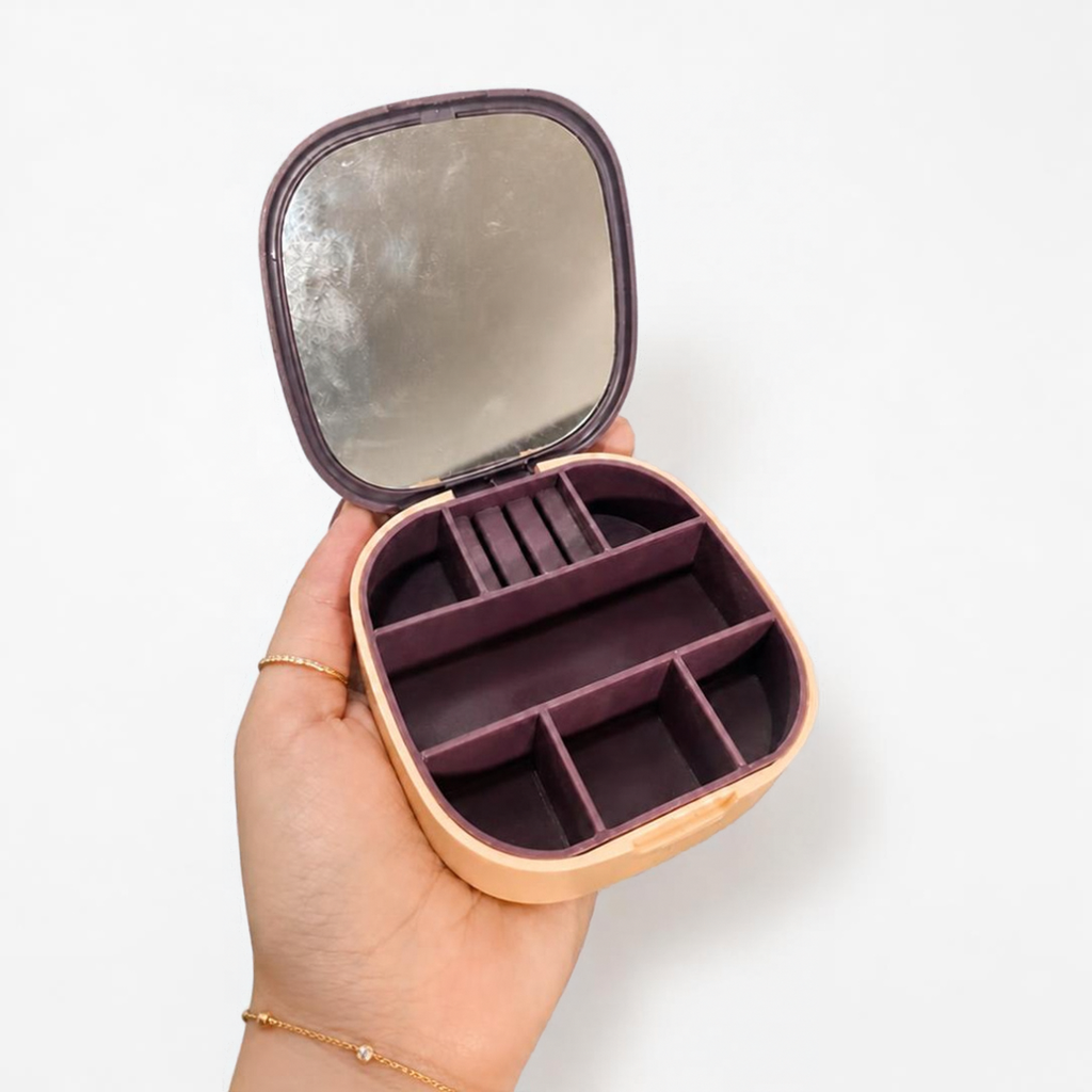 Organizador Para Joyas Con Espejo (Rosa O Blanco)