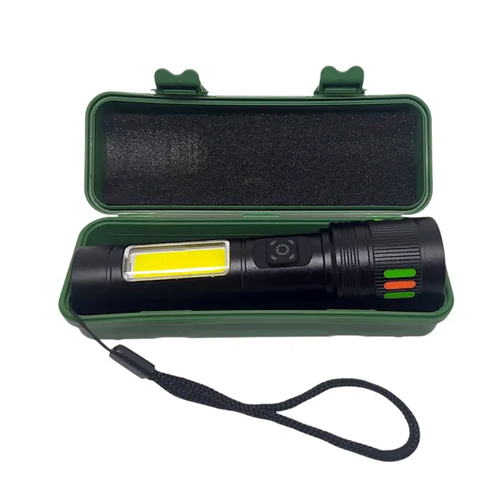 Linterna Power Style Grande en Estuche Verde