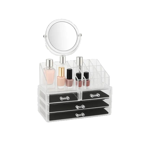 Organizador De Cosmeticos Con Espejo Y Cajones