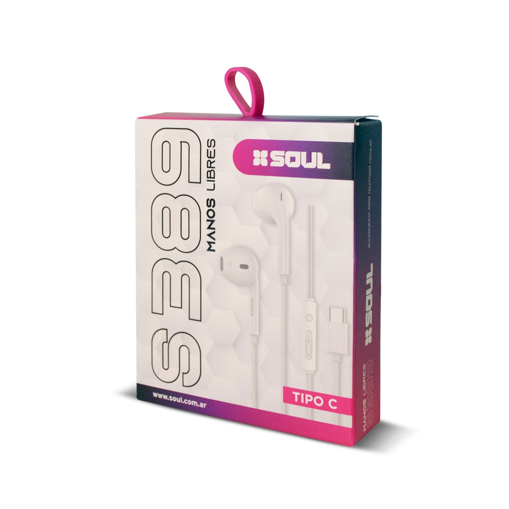 Auriculares Soul Manos Libres S389 Blanco