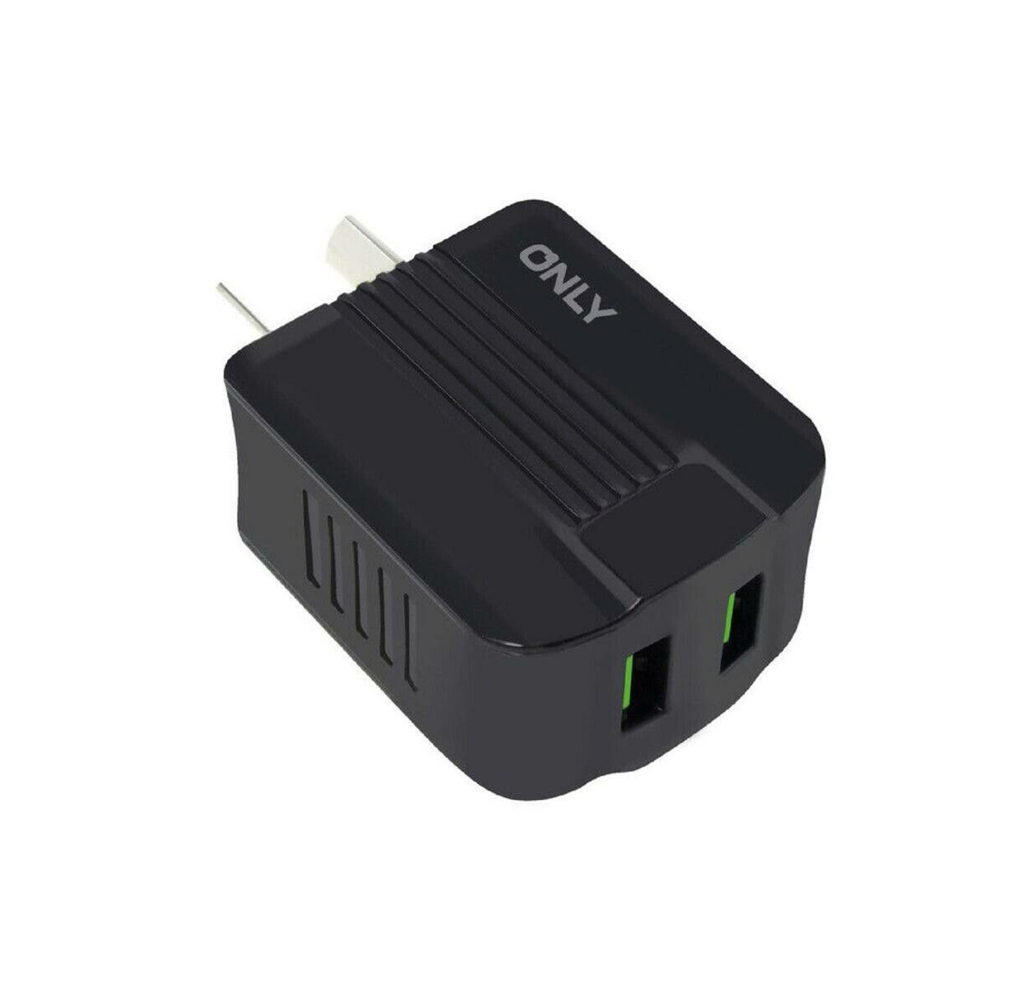 Cargador Only Doble Entrada Tipo C Mod600 Negro