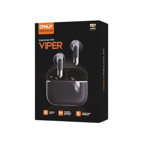 Auriculares Inalambricos Only Viper Tws Negros Mod111