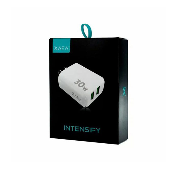 Cargador Xaea 30W Tipo V8 Intensify 2 Entradas Usb con Cable