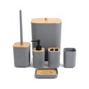 Kit Para Baño Gris Bathroom Series 6 Piezas