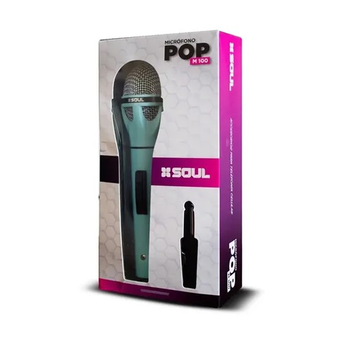 [858] Micrófono Con Cable Pop Soul Rosa
