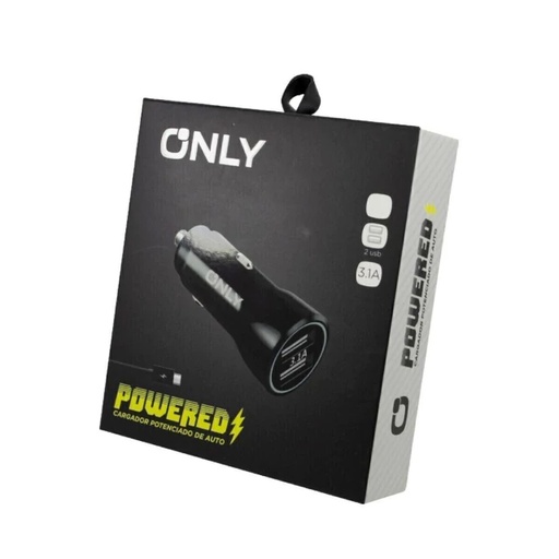 [928] Cargador Para Auto Only Negro