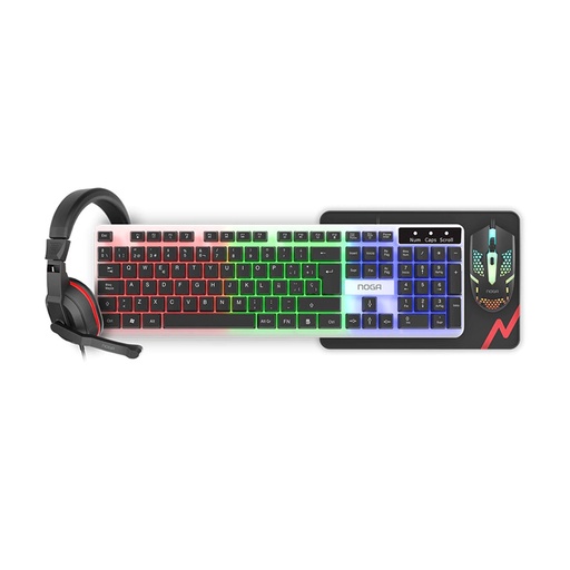 [1479] Combo Gamer Noga 4En1 Negro