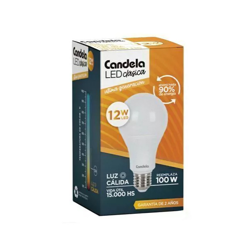 [100205] Foco Led Candela 12 W Luz Calida