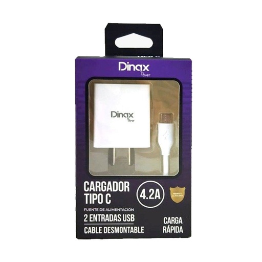 [1551A] Cargador Dinax Tipo C 4.2 Ampere