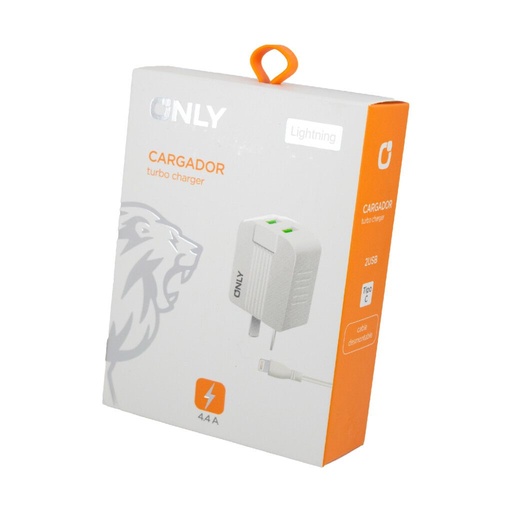 [MOD06] Cargador Only 4.4 Ampere Tipo Lightning