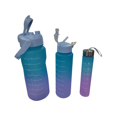 Botella Motivacional Set X3