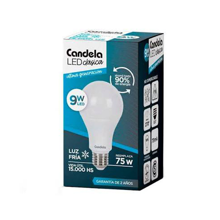 [100201] Foco Led Candela 9 W Luz Fria