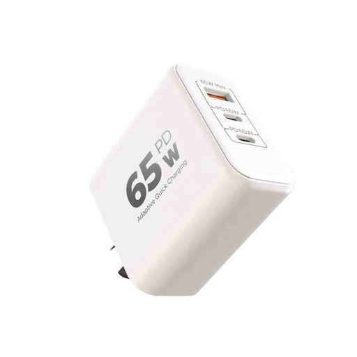 [Mood616] Cabezal Cargador Xaea 65W Tipo C 3 Entradas Extreme